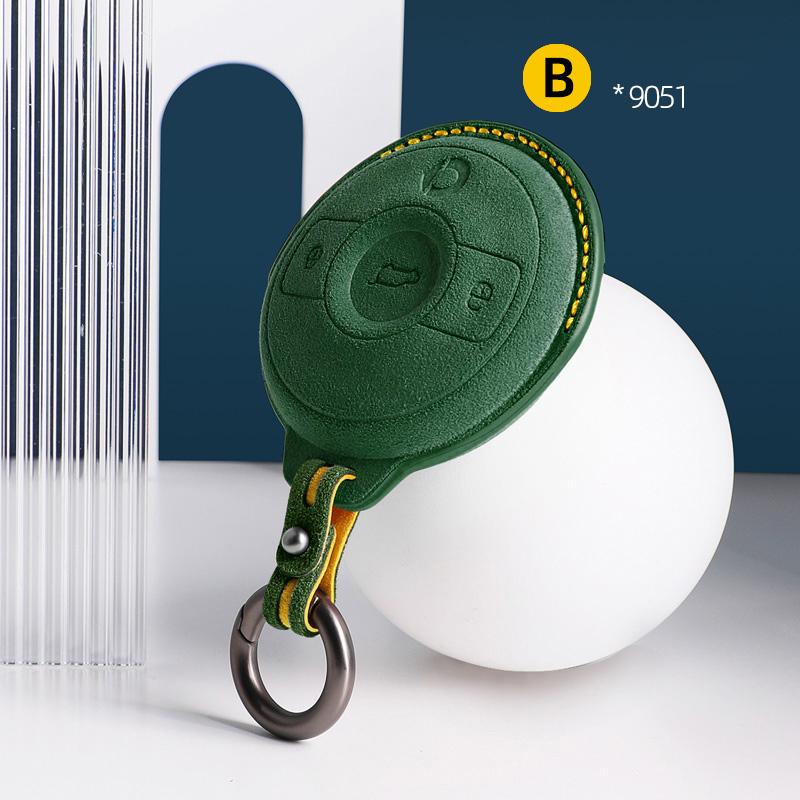 For Mercedes Benz SMART Fortwo 1 BRABUS 1  Barbos SMART Suede Remote Car Key Case Shell Keychain  for Benz Smart Elf Key