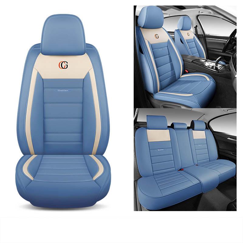 Universal 5 Set Auto Seat Cushion Leather 5 Seats Universal Car Seat Cover Waterproof Car Seat Cover