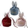 Easter Rabbit Wedding Candy Bags Velvet Jewelry Organizer New Gift Packing Bags Birthday Party