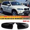 Für BMW X5 E70 X6 E71 2008-2013 Autoaufkleber Rückspiegel Seitenspiegel Abdeckung Flügelkappe Außentür Rückansicht Gehäuse Verkleidung Kohlefaser