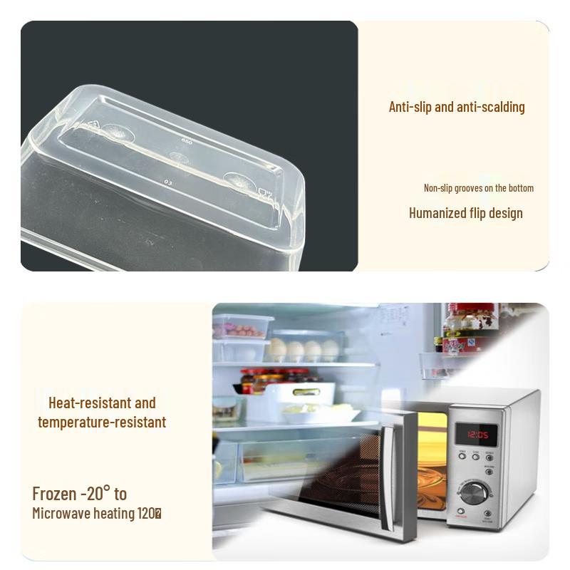 Deshangyuan 650ml Rectangular Disposable Food Containers