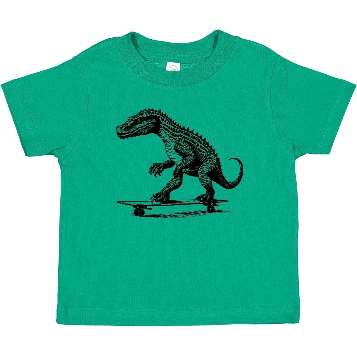 

Inktastic Funny Alligator On Skateboard Baby T-Shirt Animals Boys Infant Tees 110