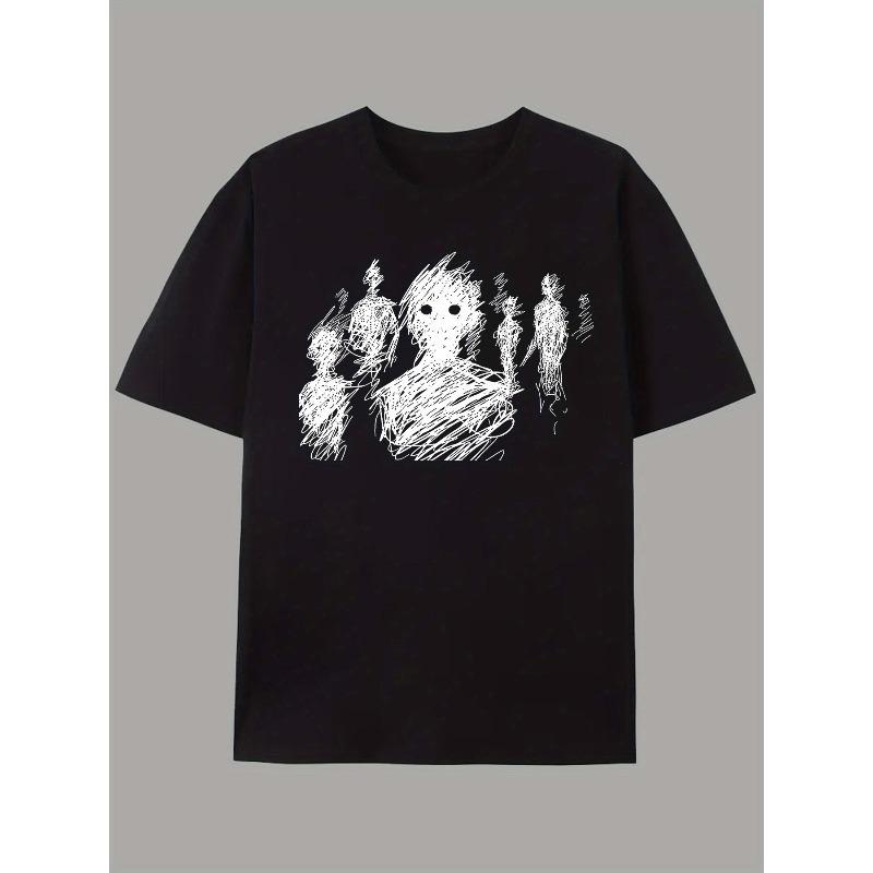 Men'S Top, Casual Short-Sleeve Round-Neck T-Shirt, Suitable for Summer And Spring, Men'S Summer Outdoor Clothing