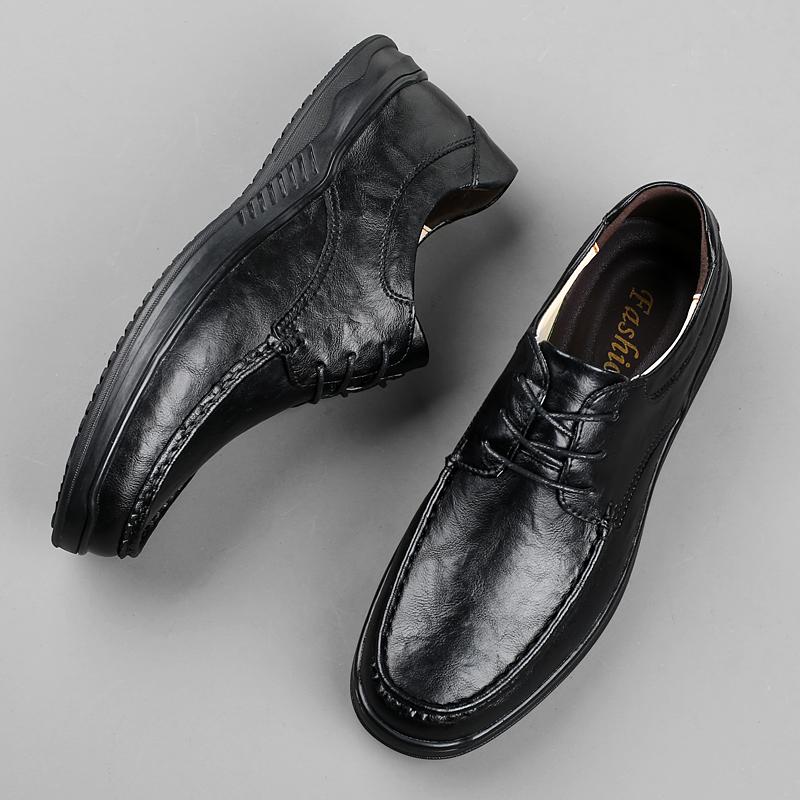 2024 Spring Autumn Hot Selling Retro Brown Men's Oxford Shoes Office Business Shoes Men's Outdoor Driving Shoes Free Delivery