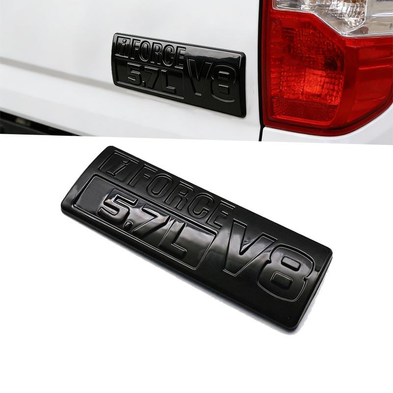 3D ABS 5.7L V8 Car Trunk Sticker For Toyota Tundra Displacement Modification Parts J33