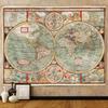 Tapestry Old World Map New Wall
