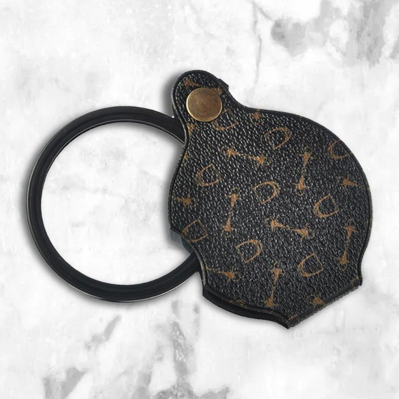 Multipurpose 15X Glass Magnifying Tool with Leather Pouches 15X Magnification Lens for Crafts Inspection & Education