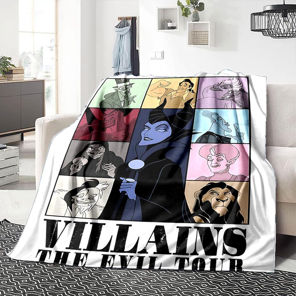 Villains Evil Tour Flannel blanket, soft and warm, suitable for beds and sofas, all seasons, portable travel blanket. 0730157