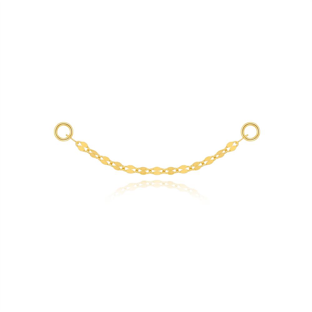 AIDE 1PC 925 Silver Zircon Piercing Chain Fit For Earring Hoops Ear Bone Studs DIY y2K Lucky Red Koi Fish Jewelry Accessories