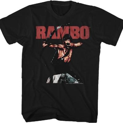 American Classics Rambo Rambow Black Adult T-Shirt Tee