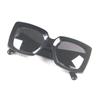 Very Good Sunglasses COCO Mark Rectangle Shape Eyewear Black Used