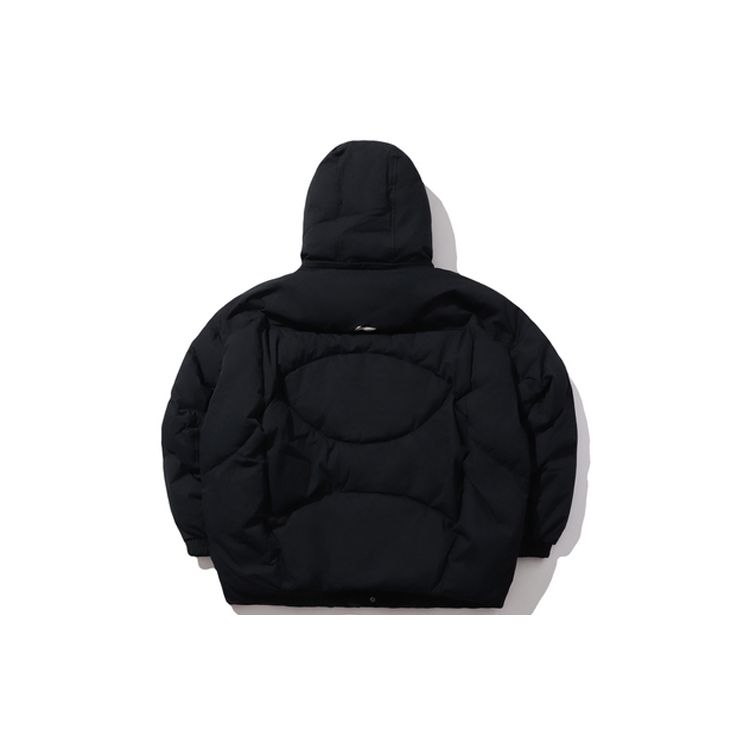 Li Ning CF Su Series Yao Bian Tian Mu Warm Long Sleeve Down Jacket Unisex Outerwear Standard-Black AYMP161-2