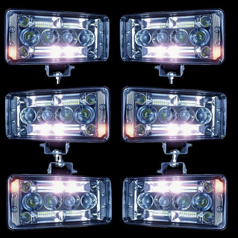 12-80V Dustproof LED Laser Headlight with Reverse Polarity Protection for Electric Vehicles