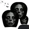 Scary Headrest Covers 2 Pieces Spooky Halloween Interior Accessories Funny Head Rest Cover For SUV RV Sedan Pickup Commuting