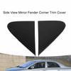 2PCS Black Fender Corner Cover Side Mirror Trim for Corolla 2008-2013 Body Panel Repair