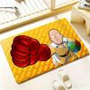 Anime Hot O-One-Punch Man Floor Mat Bedroom Living Room Flannel Door Mat Non-Slip Home Decor