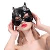Sexy Masks Black Fetish Slave Latex Patent Leather Bdsm Bondage Restraints Sex Toys For Cat Women Masks Exotic Accessories