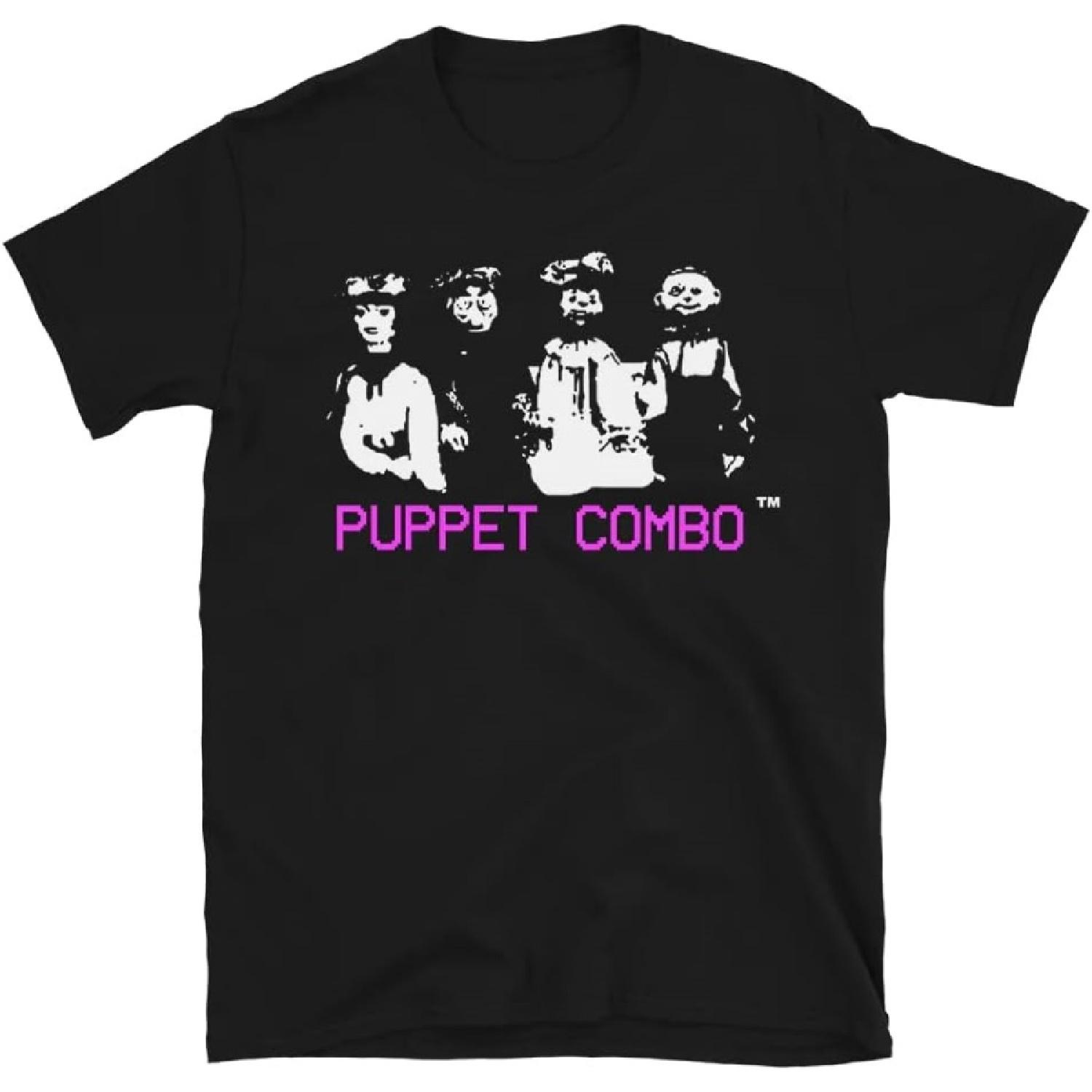 Puppet Combo VHS Survival Horror Logo T-Shirt S