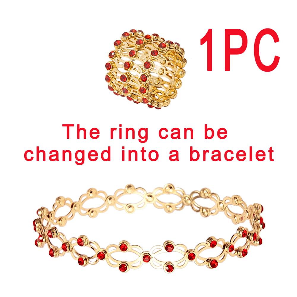 New Creative Magic Retractable Charm Bracelet Shiny Rhinestone Inlaid Twist Stretchable Bangle For Women Men Personality Jewelry