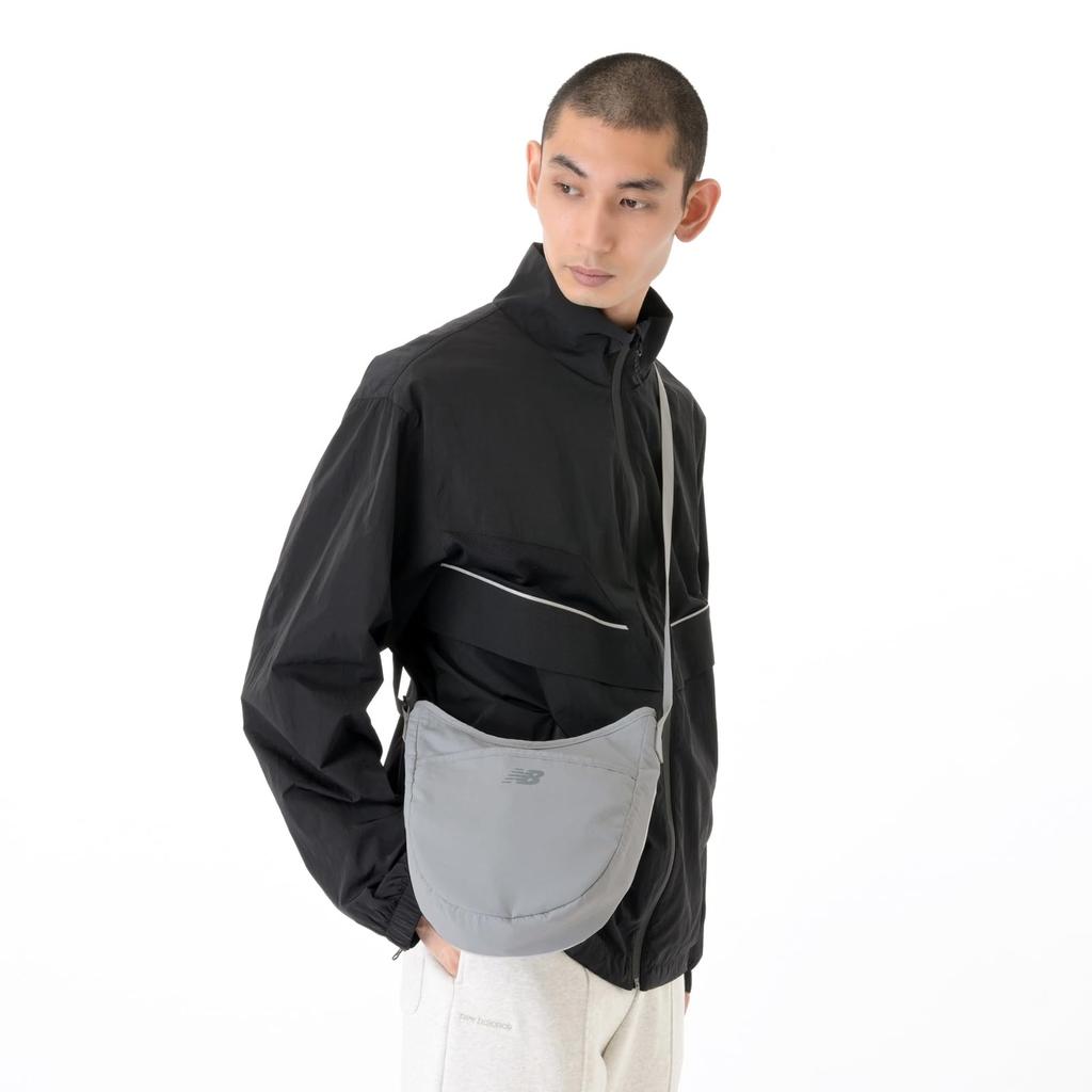 New Balance Sacoche Shoulder Half Round Bag GYM (AC6793U) (Gray Matter)