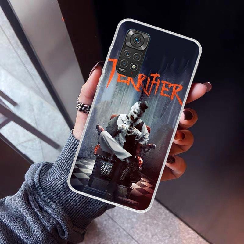 Horror Movie Terrifier Phone Case For Xiaomi Redmi Note 15 14 14S 13 12S 12 Pro Plus 11S 11 10S 10 4G Cover 11E 11T 5G Print Fun