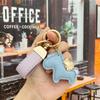 Portachiavi in Pelle con Ciondolo Pony Cartone Animato: Braccialetto della Ricchezza Immediata per Coppie, Accessorio per Auto e Borsa