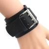 Retro Punk Lederarmband mit Doppel-Schnallenverschluss