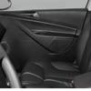 Für 2006-2010 Volkswagen Passat B6 Türarmlehnen-Panel-Abdeckung 4 Türen Auto Schwarzes Mikrofaserleder Armlehnenabdeckung Auto-Innenraum