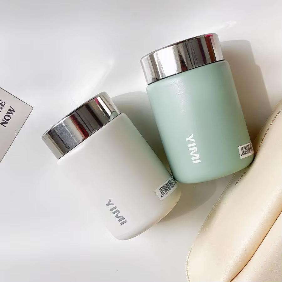 1pcs 230ml Mini Stainless Steel Thermos Mug Compact Cute Portable Pocket Flask Coffee Household Kitchen Thermal Insulation Tools