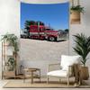 Peterbilt Heavy Trucks Custom Your Name Wall Decor Tapestry Art For Pet Memorial Birthdaywedding Party Backdrop Family Gift