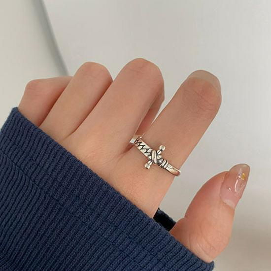 Women's Silver-Plated Retro Korean Style Index Finger Ring