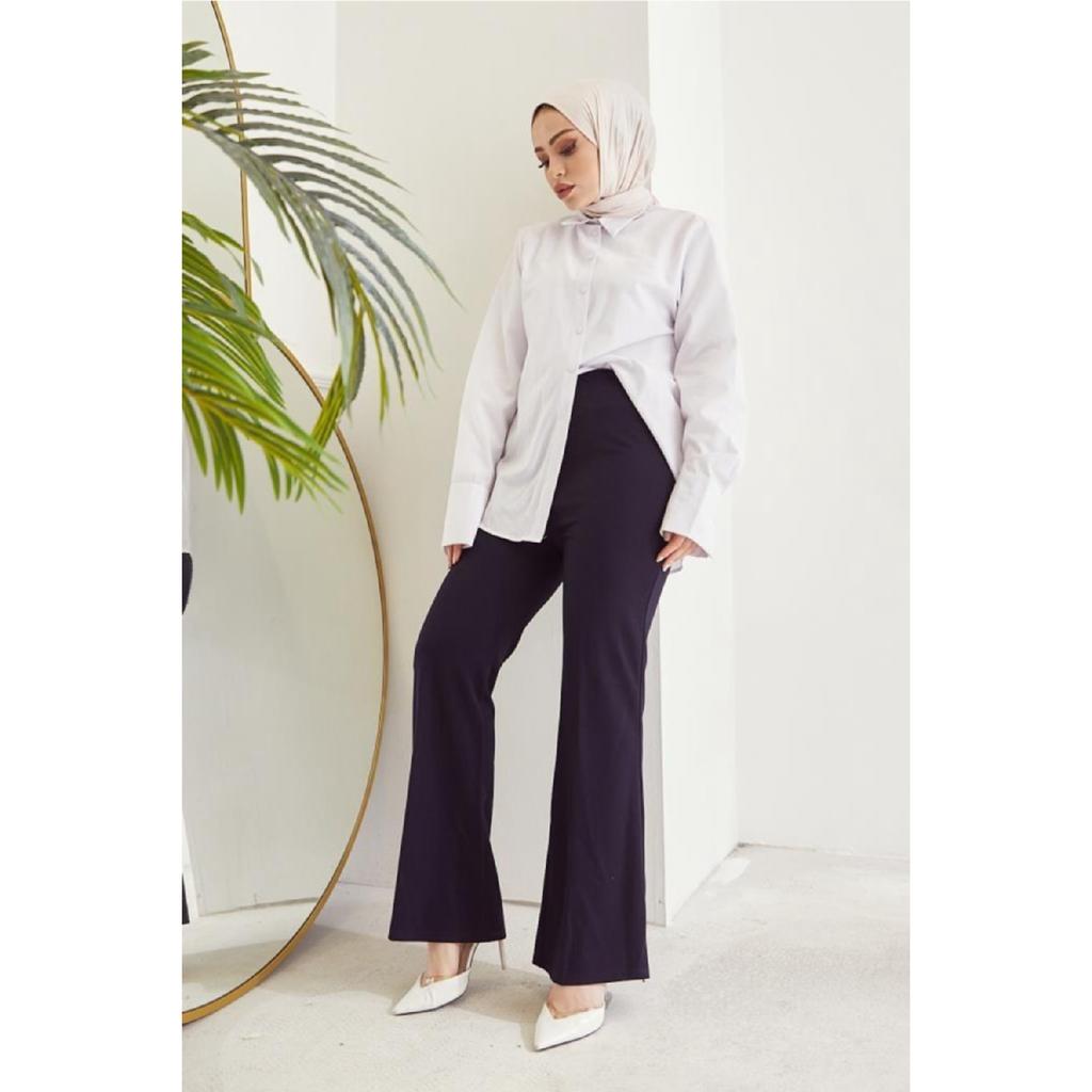 206 Spanish Leg Fabric Trousers