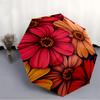 1pc Floral Pattern Automatic Open/close Folding Compact Umbrella, 8 Rib Sturdy Canopy, Lightweight Portable, Everyday Use, Gift,,103