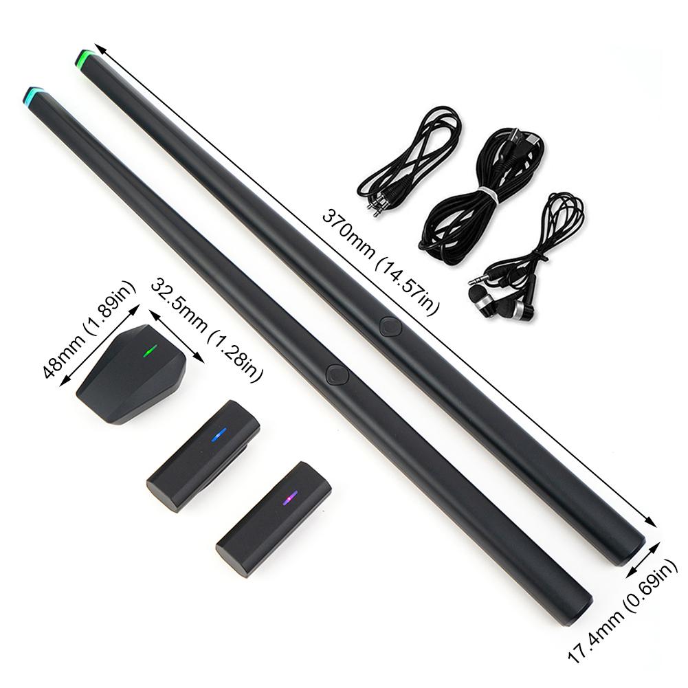 Somatosensory Virtual Drum Kit Electronic Air Drumsticks Musical Instrument Smart Wireless Portable Virtual Drum Stick Kit Mix