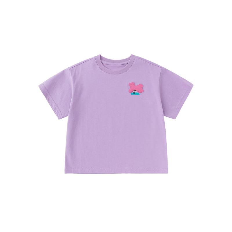 Dudu Family 100% Cotton Kids Dopamine Short Sleeve T-Shirt