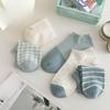 Women's Socks, Short Socks, Low-waisted, Thin Cotton Socks, Boat Socks, Summer Women's Socks That Don't Fall Off, Low-heeled Socks