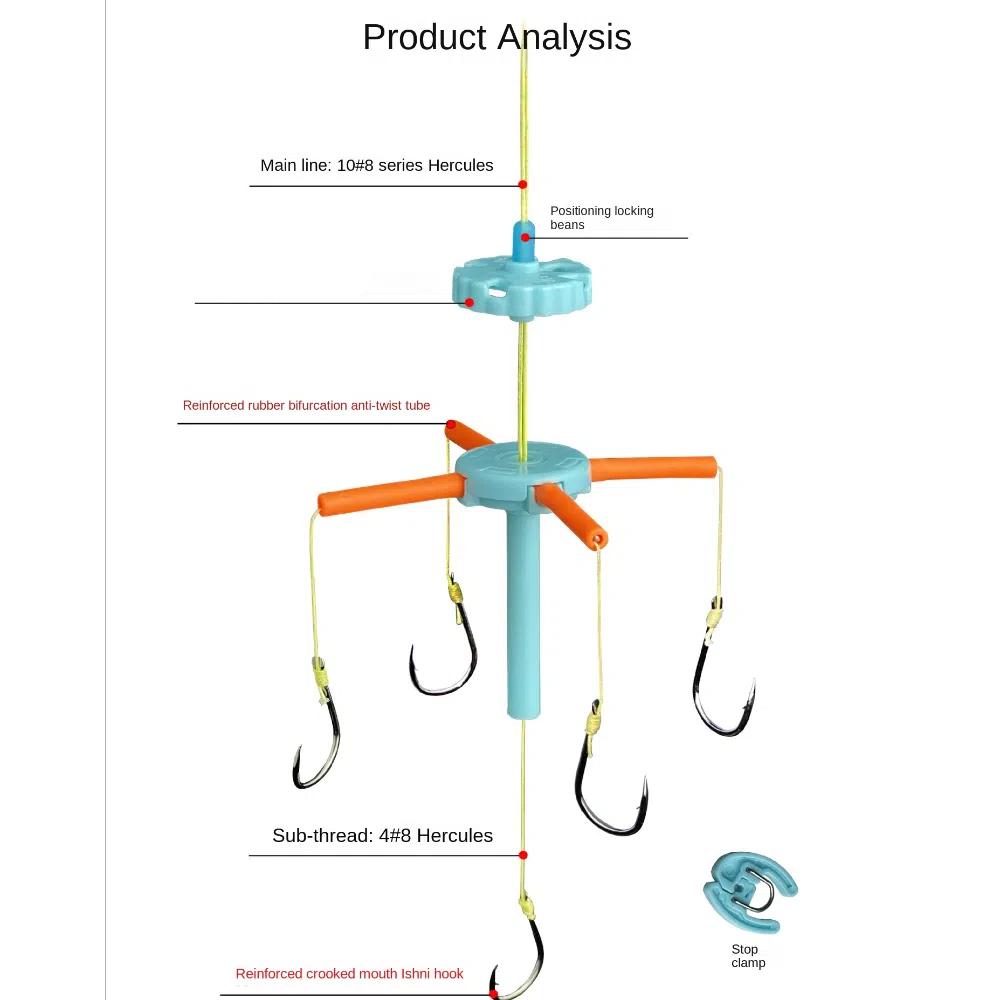 Fünf Haken Vorfach Futterkorb Blei Kohlenstoffstahl Angeln Feder Köderkorb Angeln Köderkorb Outdoor