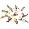 12Pcs Simulation Bird Miniature Decoration Diy Crafts Foam Feather Artificial Fake Birds Models For Home Garden Prop Decor