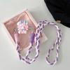 Cartoon Kt Cat Girl Heart Back Clip Diagonal Cross-Chain Braided Rope Mobile Phone Case Halter Neck Strap Mobile Phone Back Clip Anti-Fall