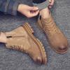 High Quality Genuine Leather Men Chelsea Boots Ankle Boots for Men Trendy Motorcycle Boots High-top Hiking Work Casual Men Botas