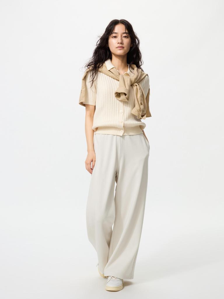 Uniqlo Japan Warm Fleece Straight Pants Short Length