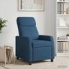 Recliner Chair Blue Fabric