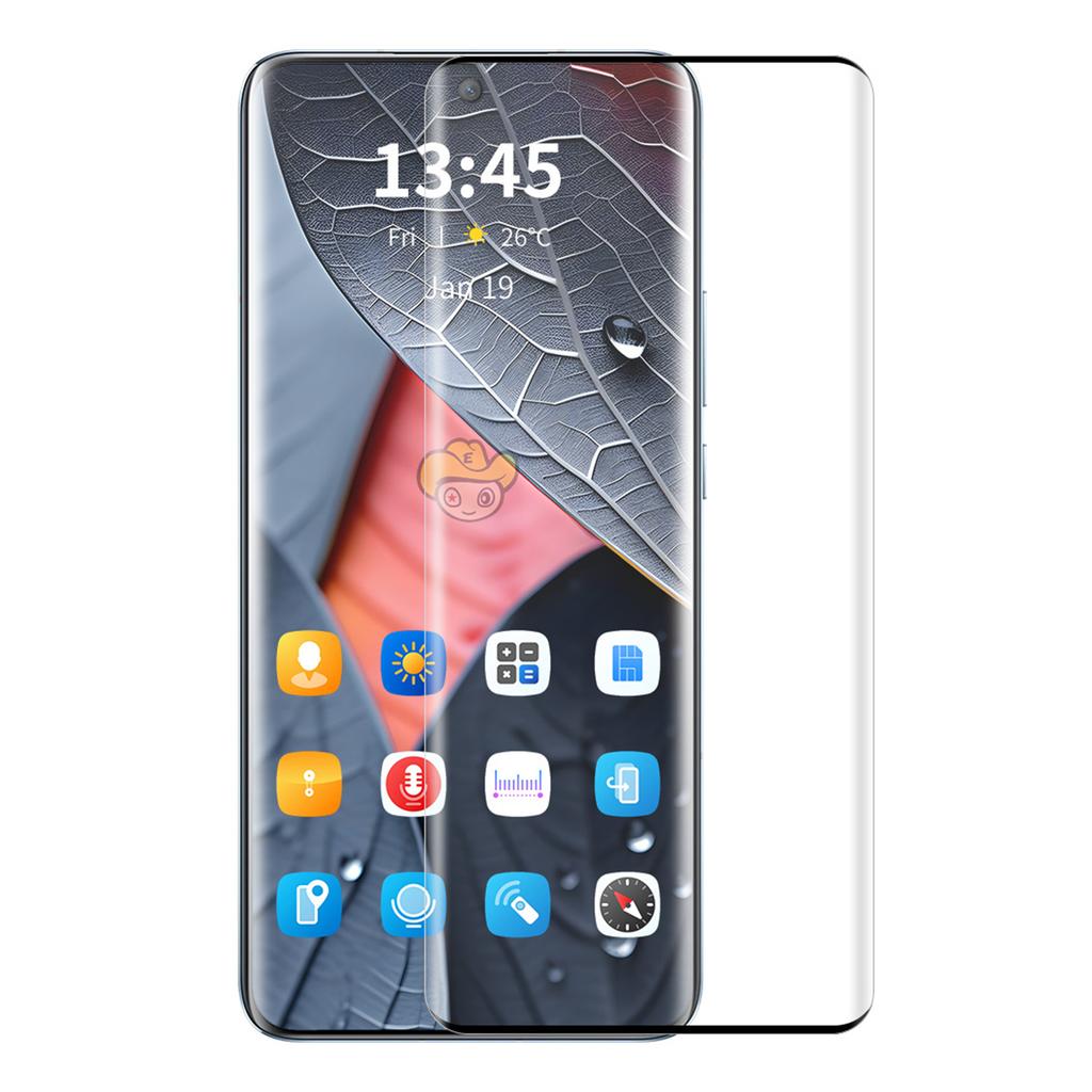 ENKAY HAT PRINCE For vivo X90 Pro+ 5G HD Clear Screen Protector 3D Curved Tempered Glass Film Support Fingerprint Unlock