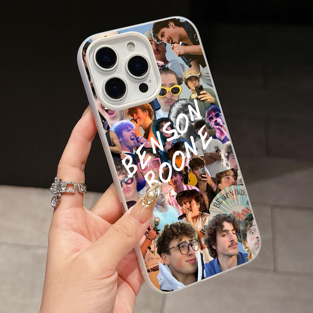 

Benson Boone Jelly Double layer White Mobile Phone Case for iPhone 17 16 15 14 13 12 11 Air Pro Max Plus Protective iPhone Air