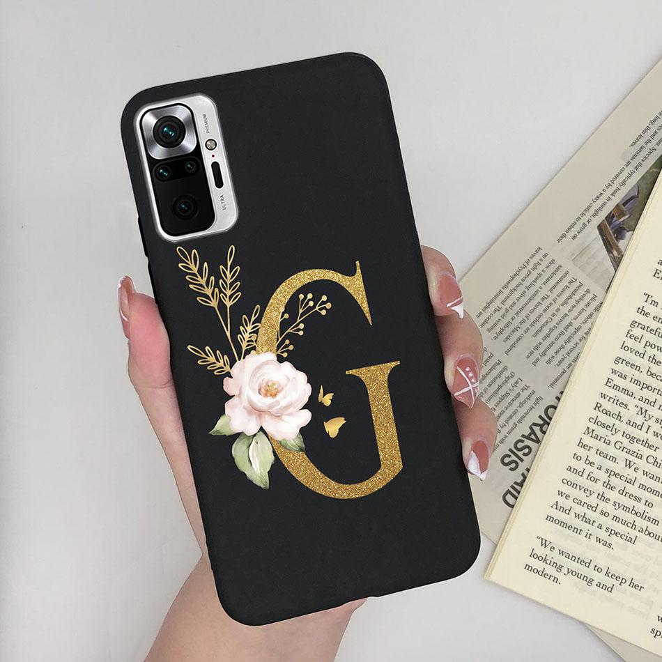 Cute Letters Case For Xiaomi Redmi Note 10 Pro Max 10S 10 S Soft Silicone Back Protective Cover Ultra Thin Slim Phone Case Funda