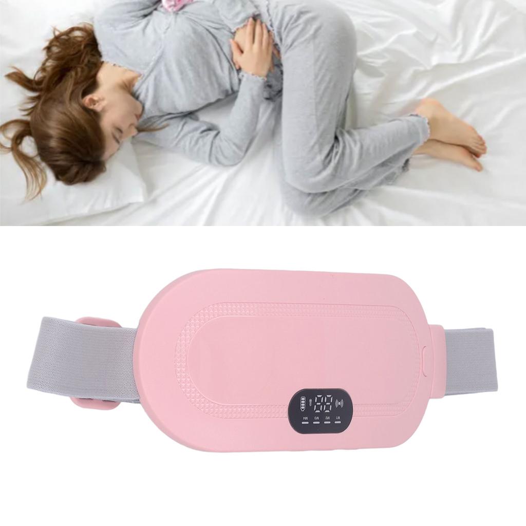 Menstrual Heating Pad USB Charging Electric Cordless Adjusted Portable Belt Heat Pad for Cramp