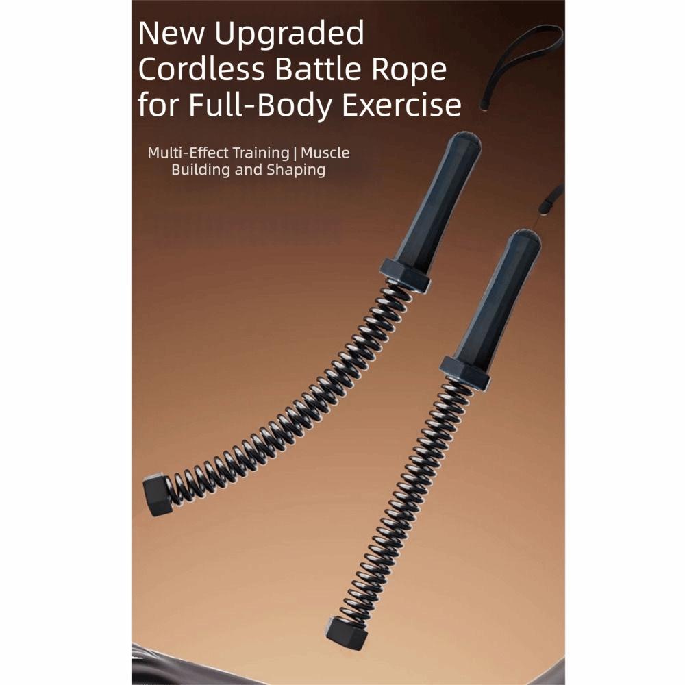 Non-slip Handle Cordless Battle Rope Stainless Steel Spring Arm Expander  Home Gym