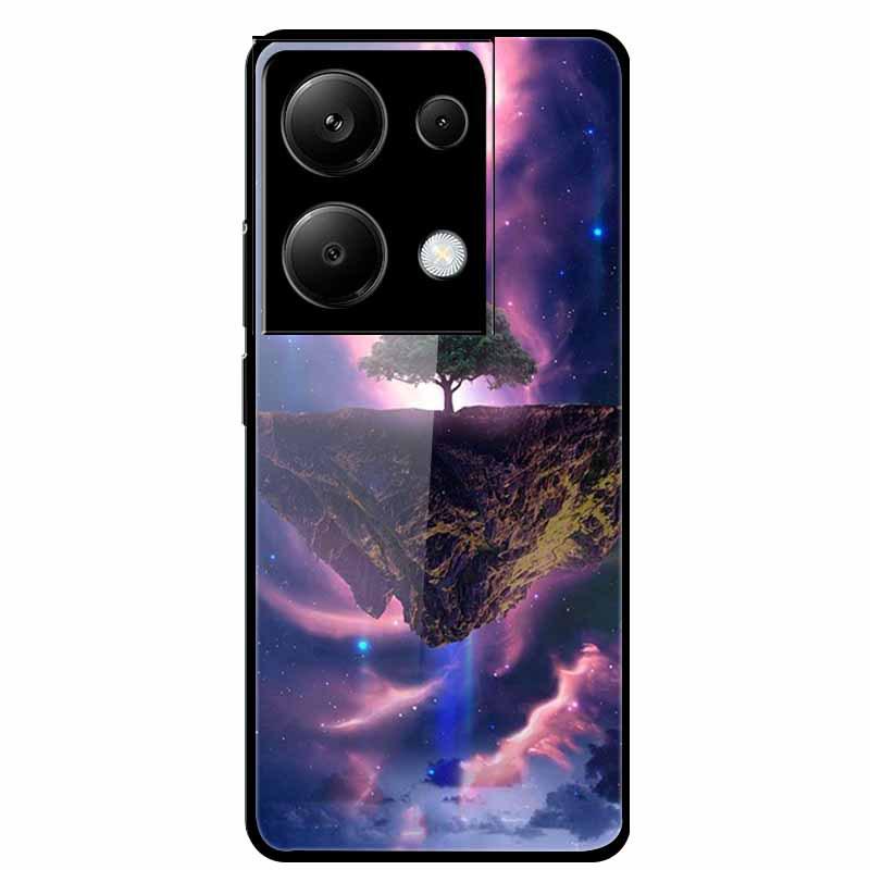 Redmi NOTE 13 PRO 4G Case with Tempered Glass & Aesthetic Color Painting
