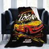 3D Print Joey Logano 22 2X Champion Blanket Soft Sofa Cover Throw Blanket Fleece Tapestry Warm Bed Blankets for Bedroom Couch