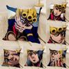 Cool Anime G-giorno G-giovanna Pillow Case Natural Linen Double-Sided Printing Sofa Home Decor Cushion Cover